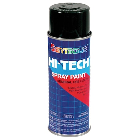 Seymour Of Sycamore 16 oz Hi-Tech Enamel Spray Paint, Gloss Hunter Green, 6PK 16-128